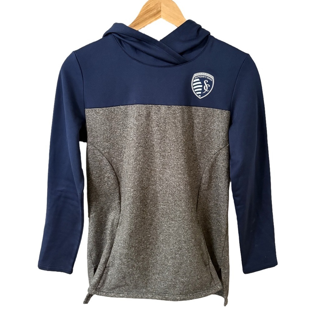 Fanatics Blue and Gray Sporting Kansas City Casual Sporty Hoodie